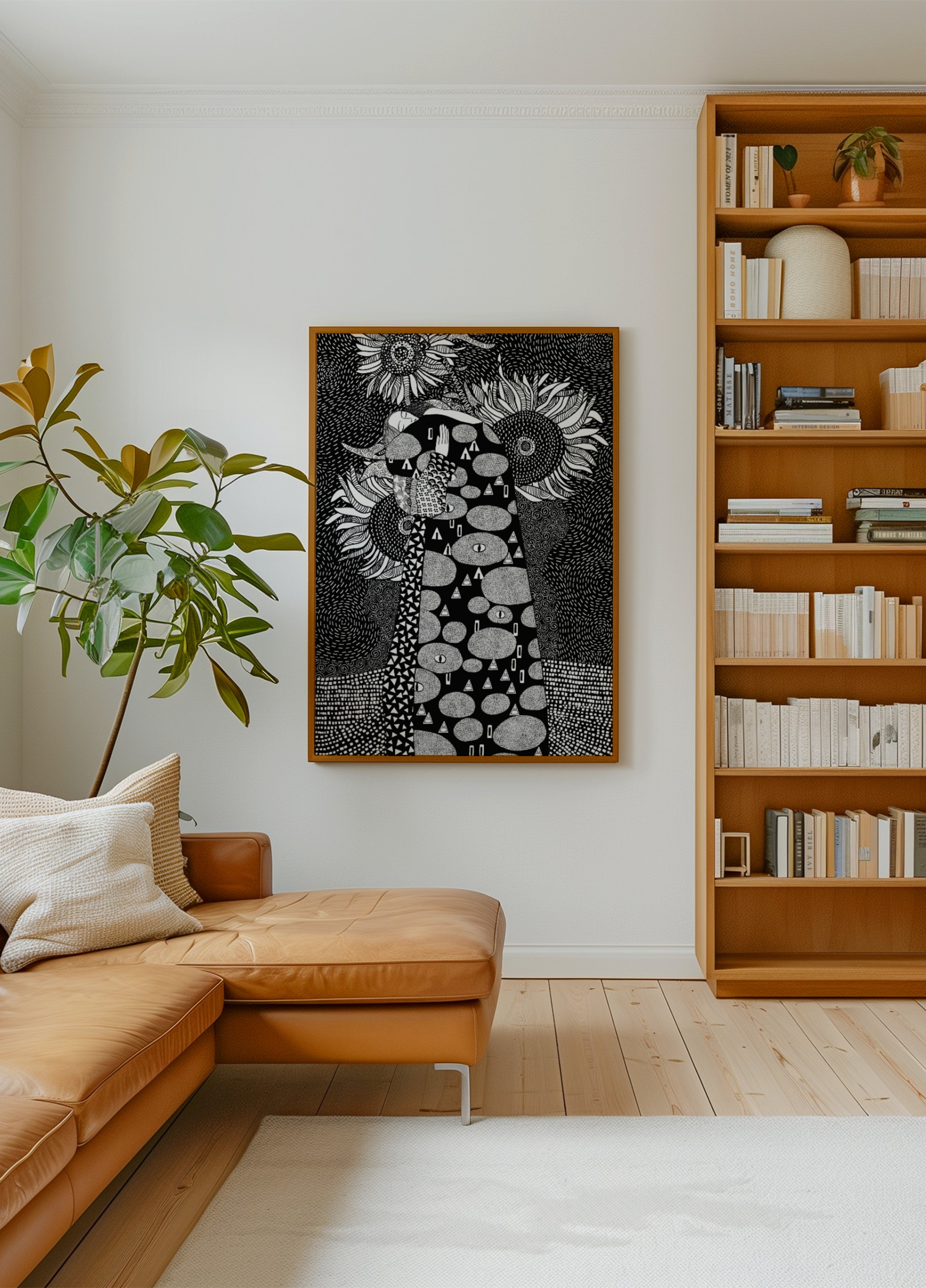 Ritratto decorativo del girasole