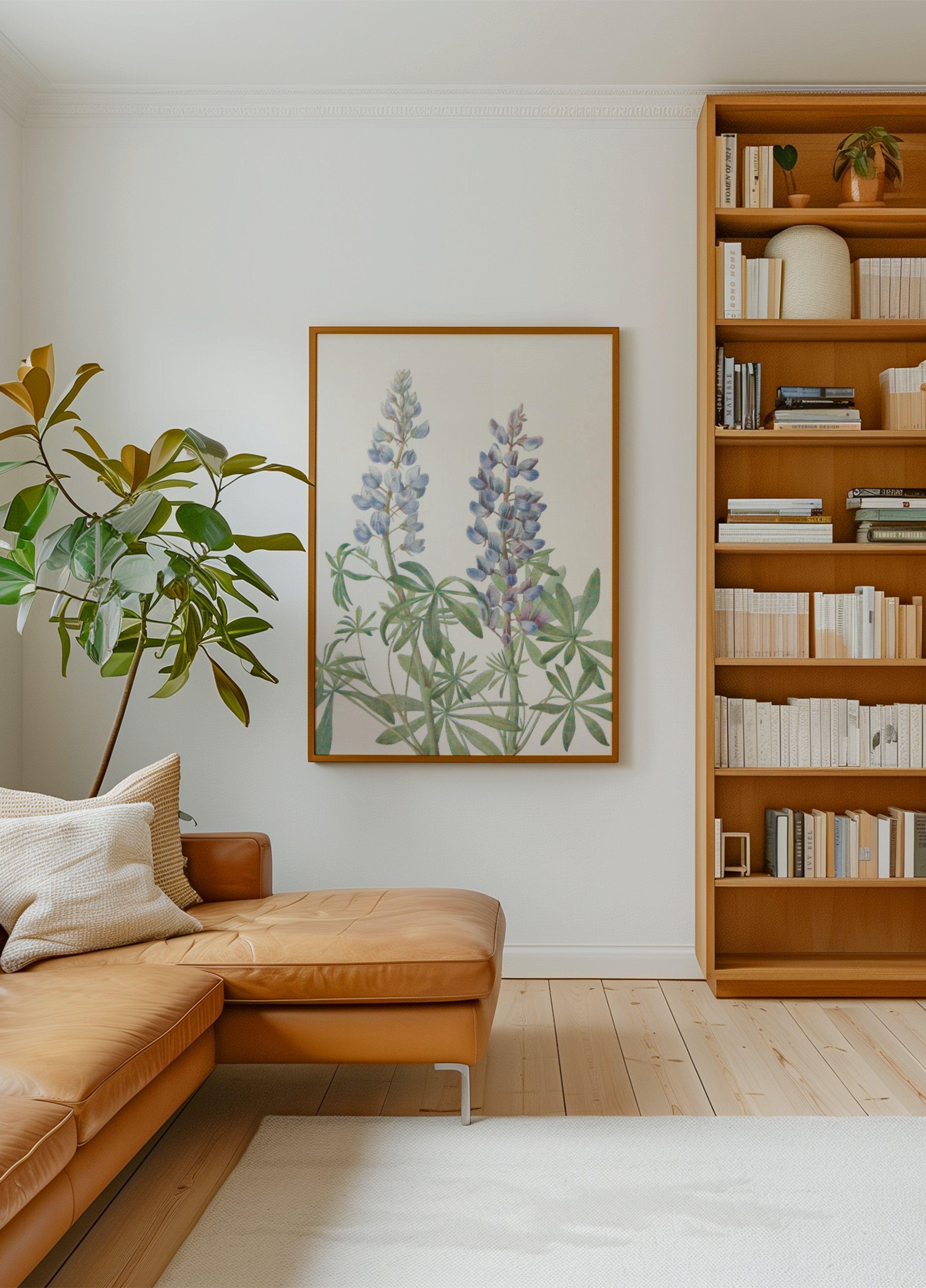 Meridiana Lupin dai fiori di campo nordamericani (1925) di Mary Vaux Walcott