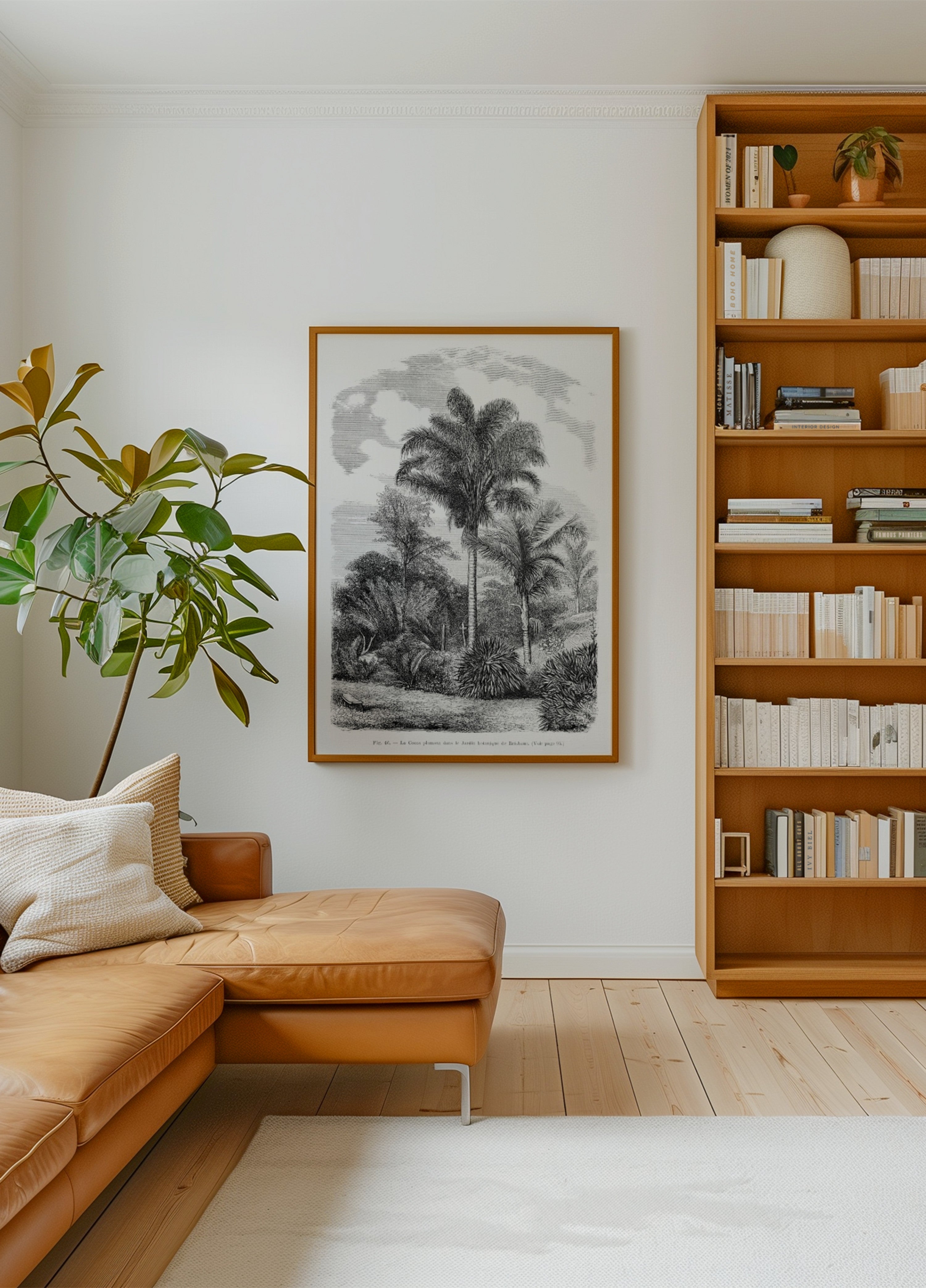 Disegno di una palma vintage Vi