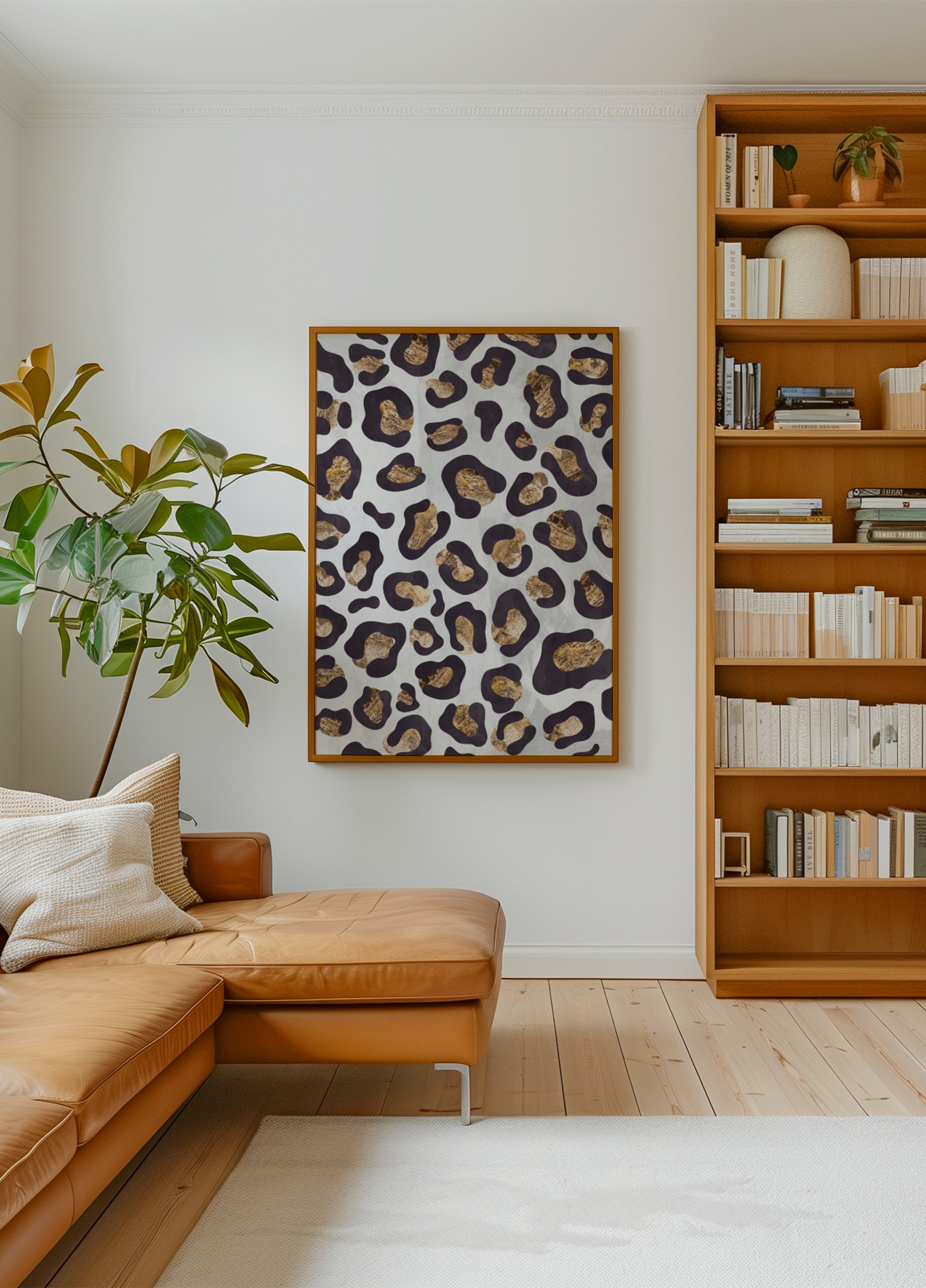Affascinante leopardo dorato