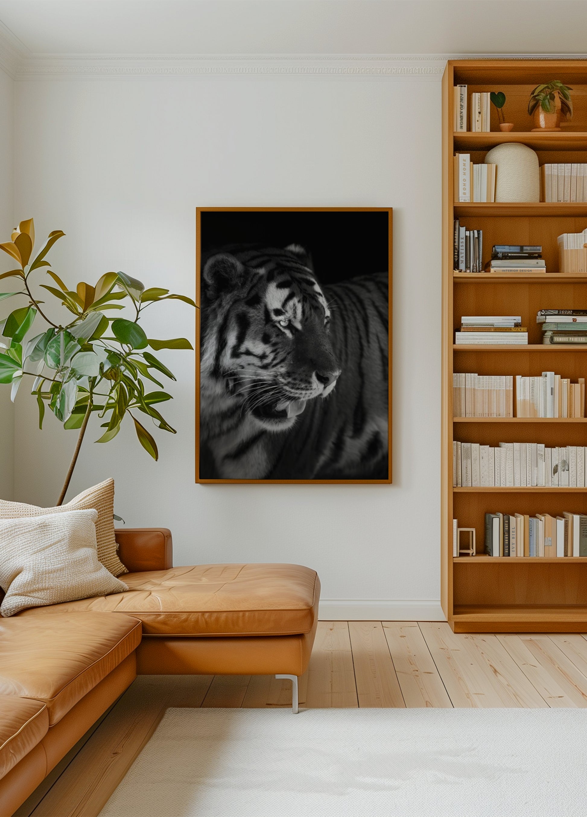 Ritratto di tigre feroce