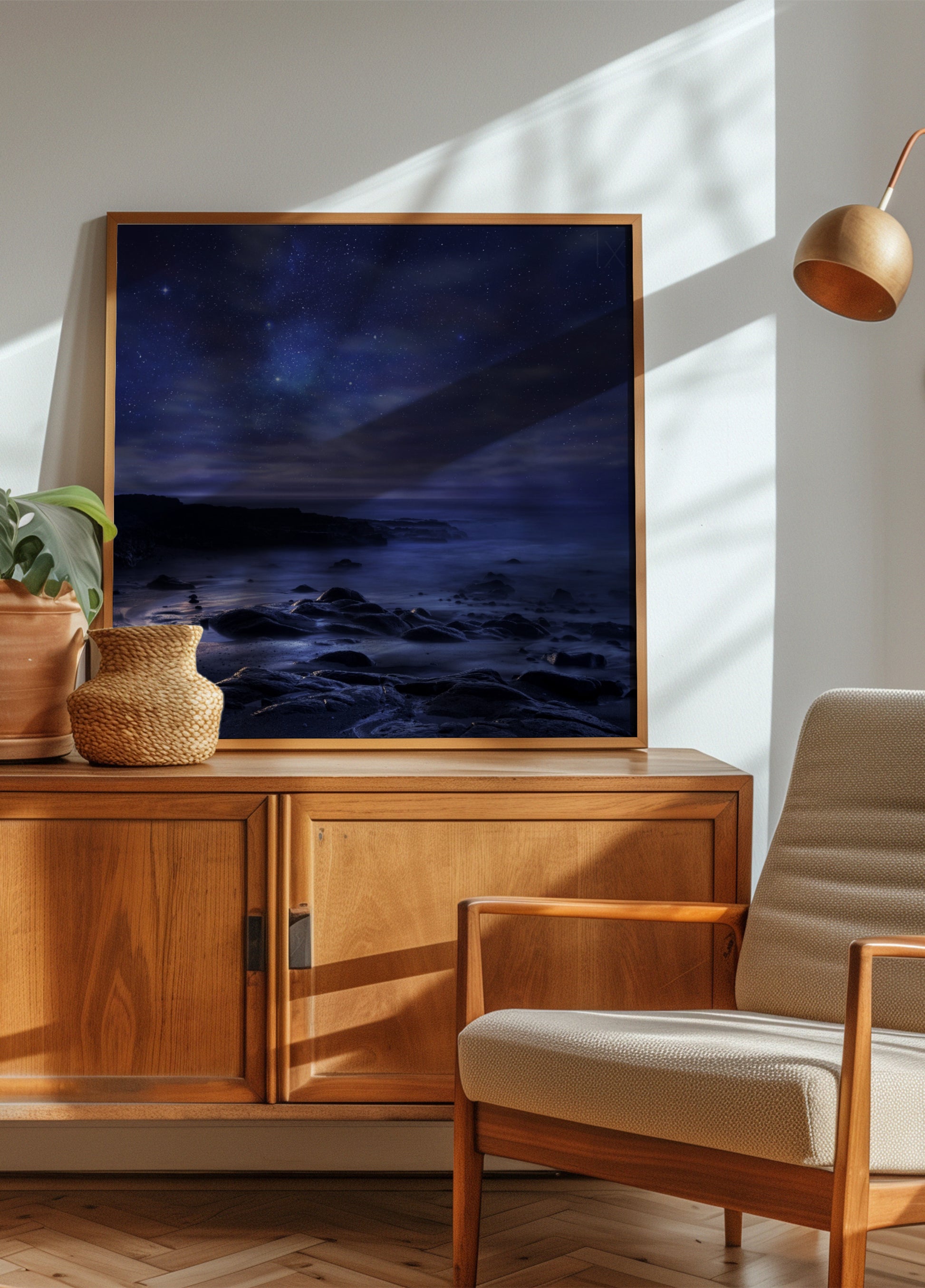 Costa della notte stellata