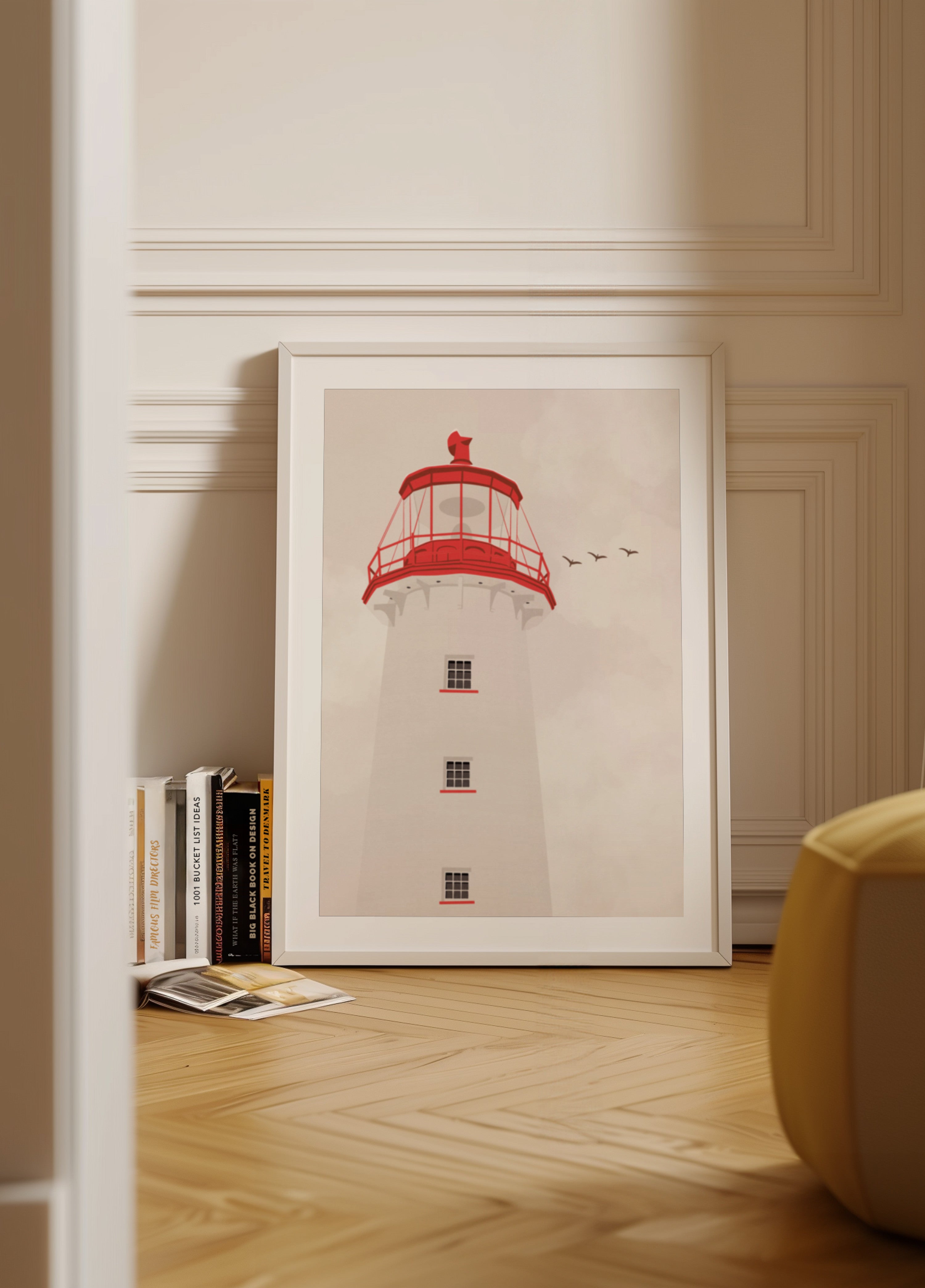 Faro rosso costiero