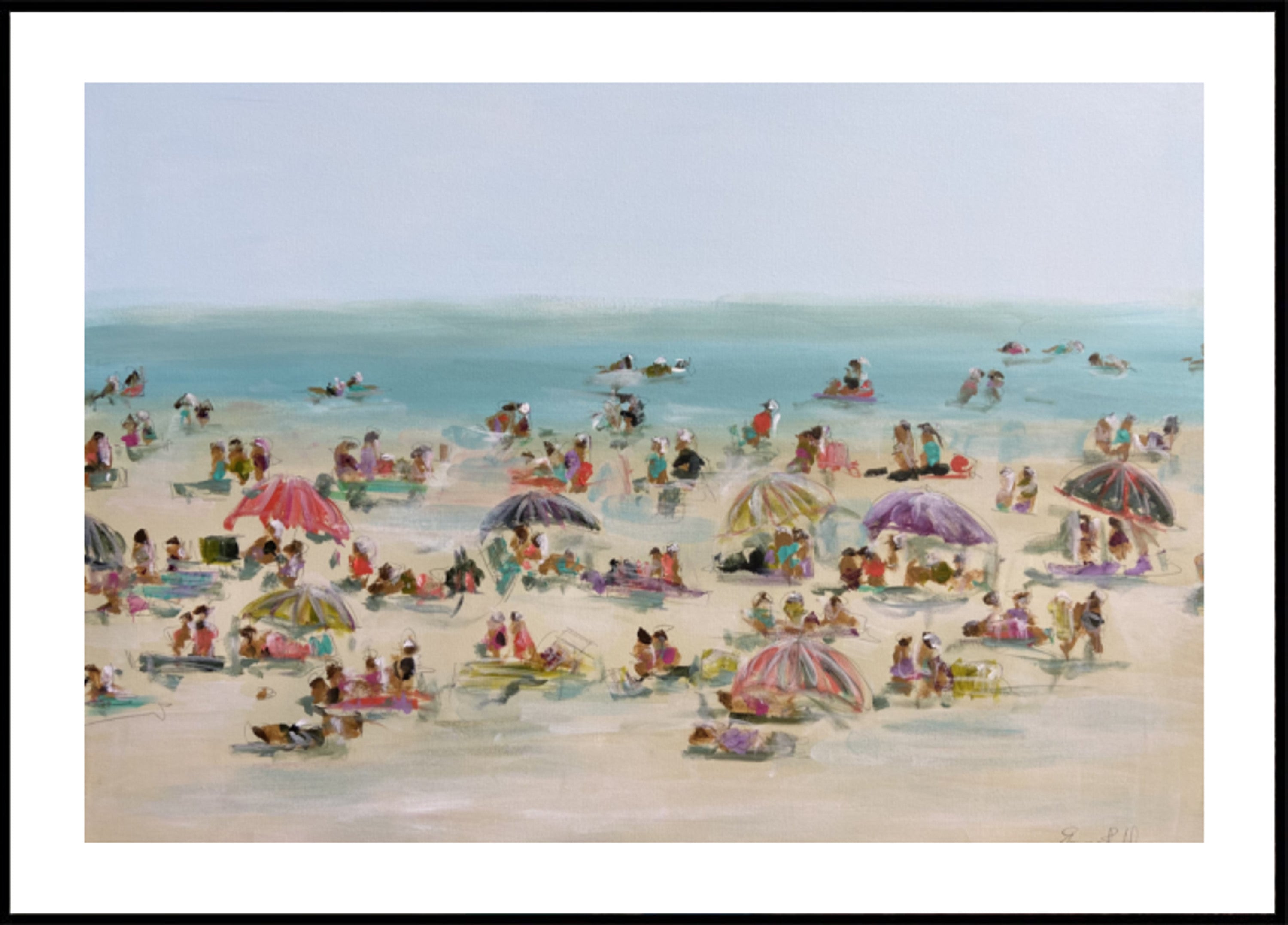 Vivace giornata in spiaggia