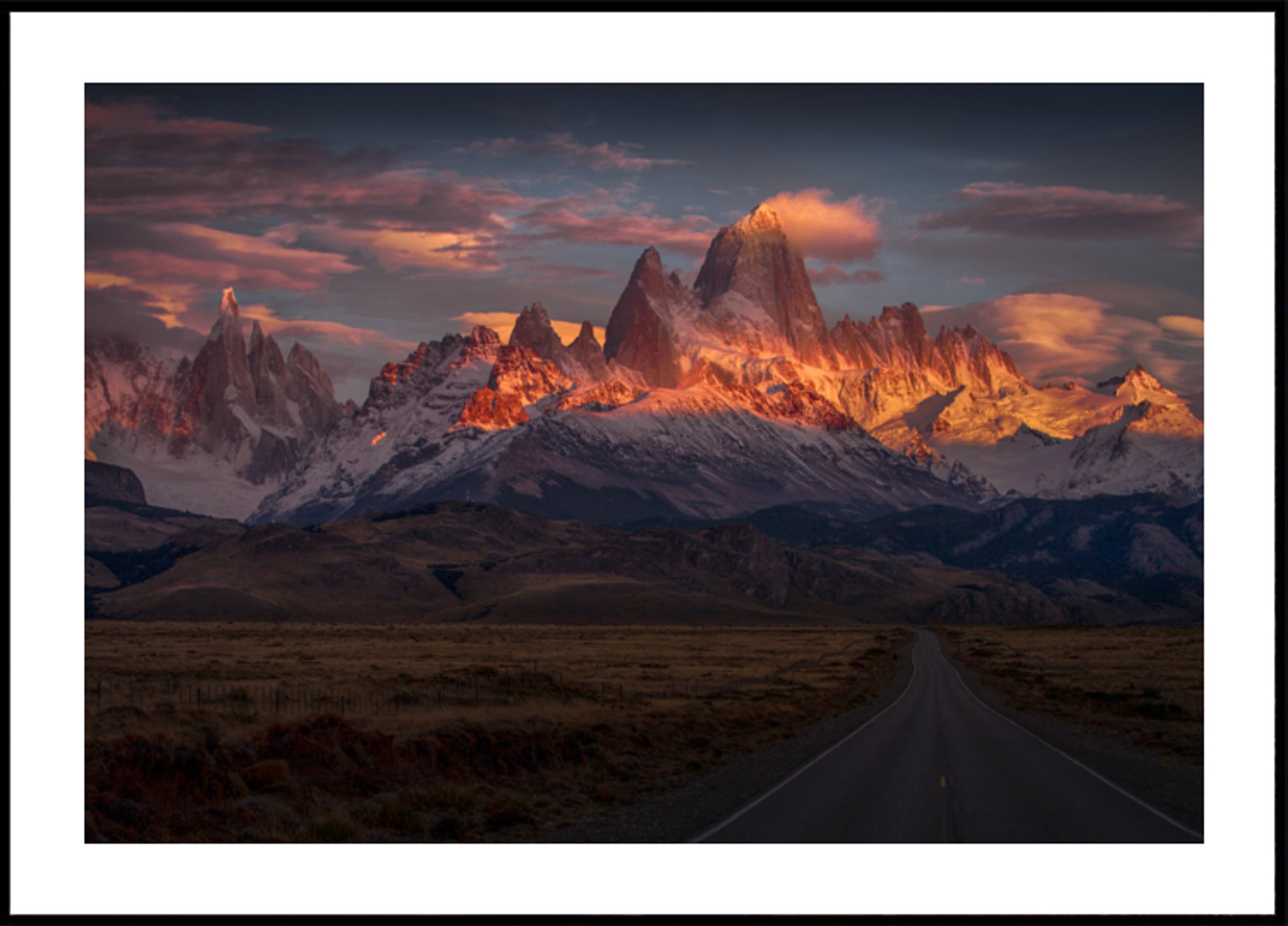 Tramonto dorato sulla Patagonia