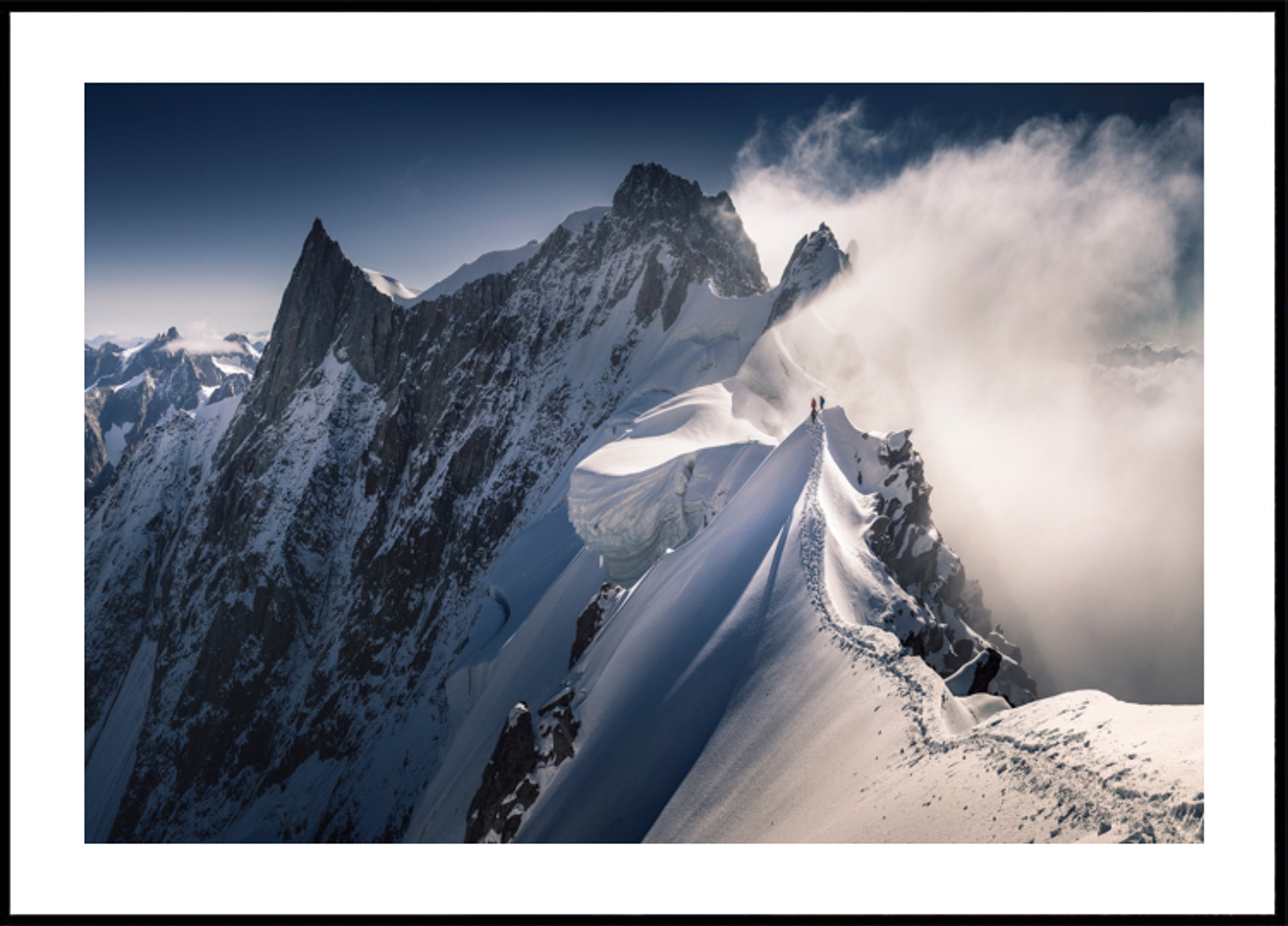 Salita sulla cresta alpina