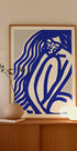 Blue Contours Plakat - Posterbox