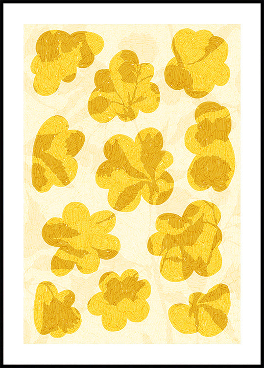 Golden Blooms - Posterbox